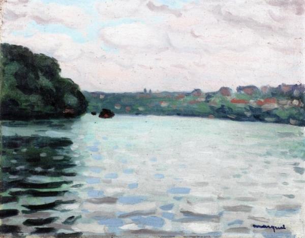 The Seine At La Frette by Albert Marquet