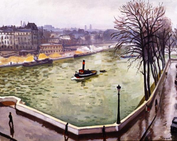 The Seine At Paris by Albert Marquet