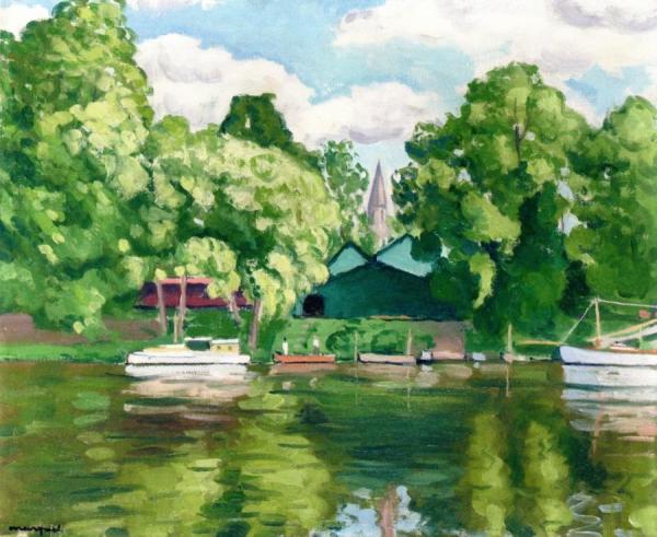 The Seine At Passy by Albert Marquet