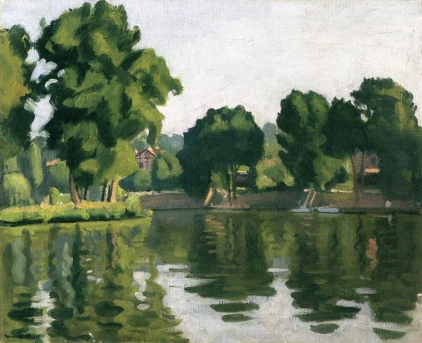 The Seine At Poissy by Albert Marquet Oil Painting Reproductions