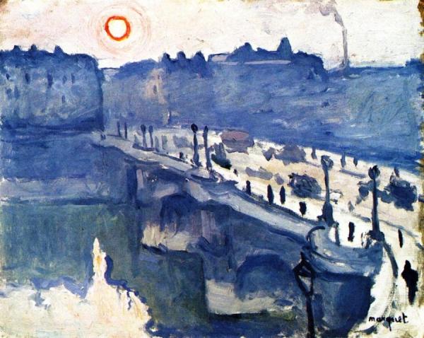The Seine At Pont-neuf, Fog Effect by Albert Marquet