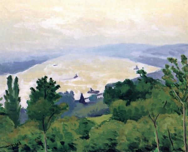 The Seine At Vieux Port by Albert Marquet