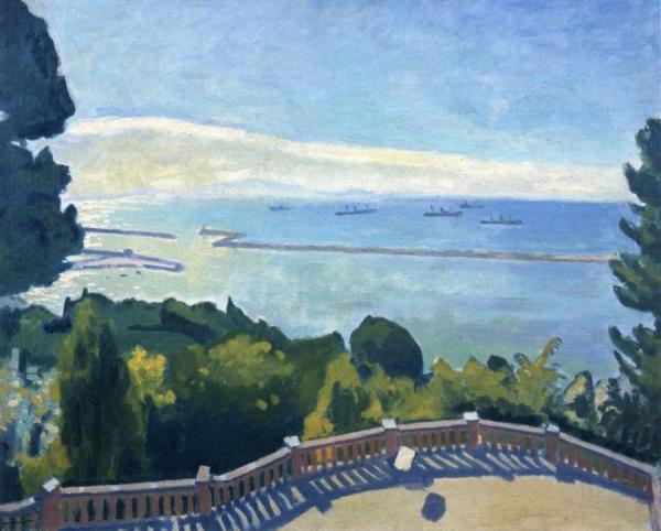 The Terrace At L'estaque by Albert Marquet