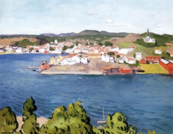 View Of Grimstadt - Norway by Albert Marquet
