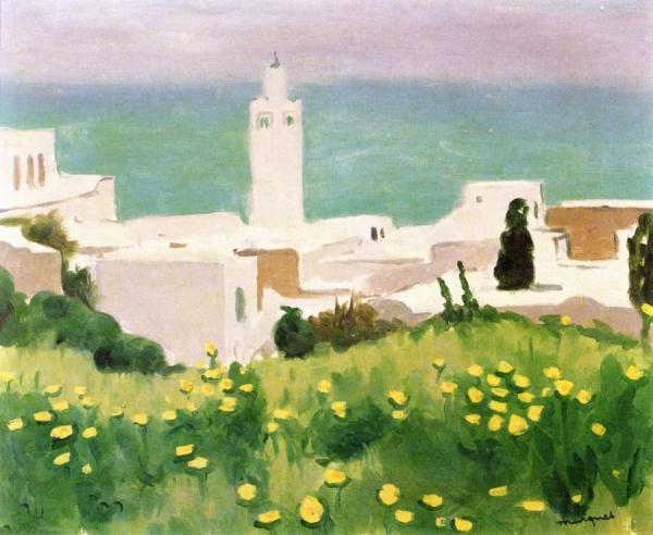 View Of Sidi-bou-said by Albert Marquet Oil Painting Reproductions