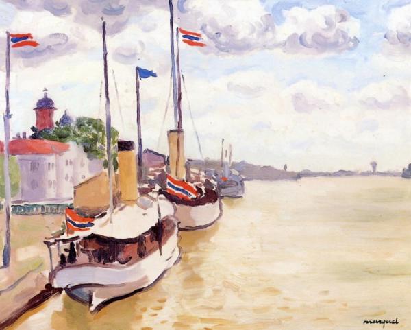 Yachts At Sulina by Albert Marquet