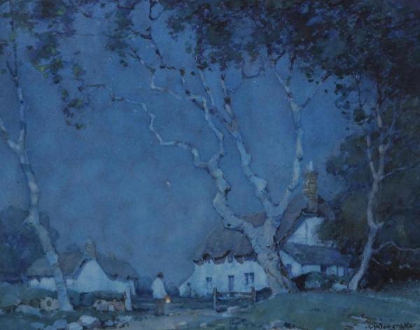 A Devonshire Hamlet by Albert Moulton Foweraker