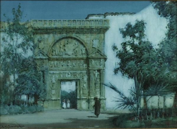 Moonlight, Cordoba by Albert Moulton Foweraker