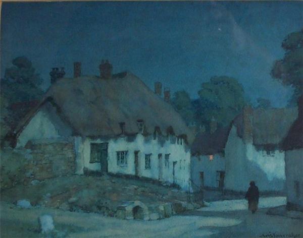 Moonlight, Devon by Albert Moulton Foweraker