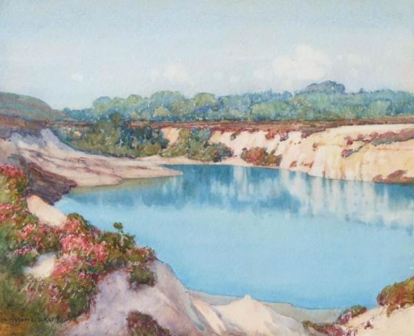 The Blue Pool by Albert Moulton Foweraker