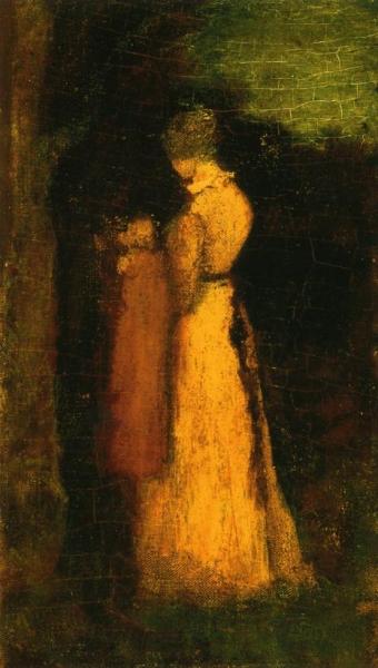 Albert Pinkham Ryder Mother And Child