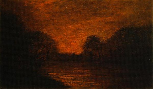 Albert Pinkham Ryder Pond In Moonlight