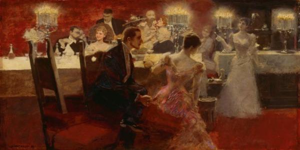 Dinner by Albert Von Keller