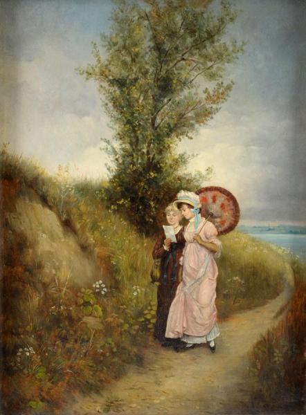 The Sunday Walk by Albert Von Keller