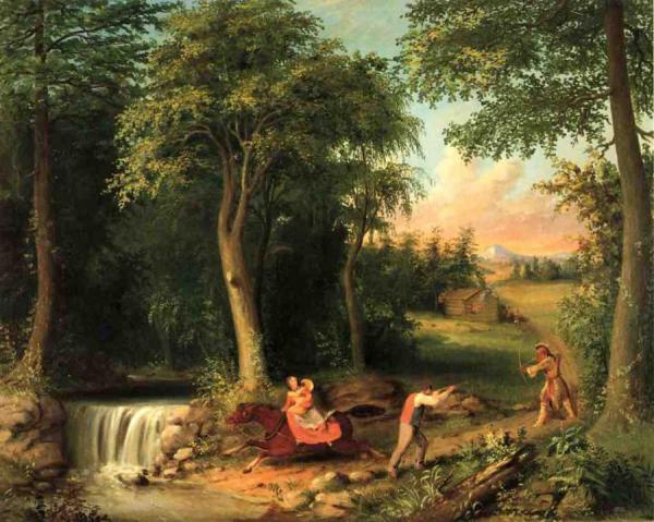 The Attack At Watkins Glen by Albertus Del Orient Browere