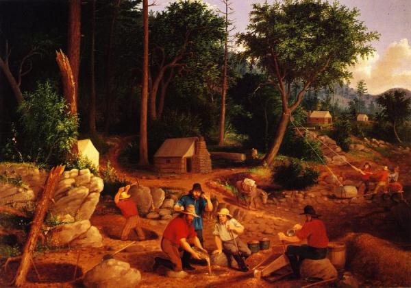 The Mines Of Placerville by Albertus Del Orient Browere