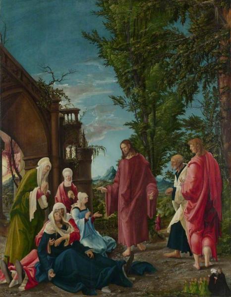 Christ Taking Leave Of His Mother by Albrecht Altdorfer