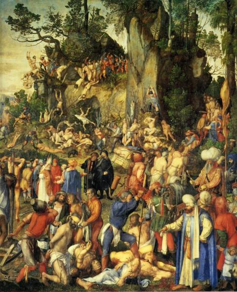 Martyrdom Of The Ten Thousand by Albrecht Dürer Oil Painting Reproductions