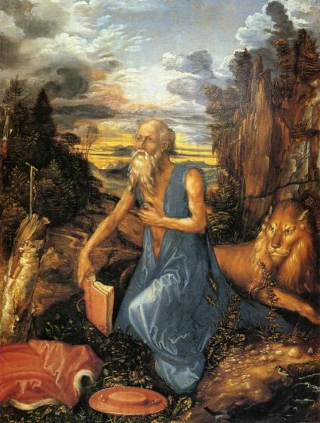 St. Jerome In The Wilderness by Albrecht Dürer Oil Painting Reproductions
