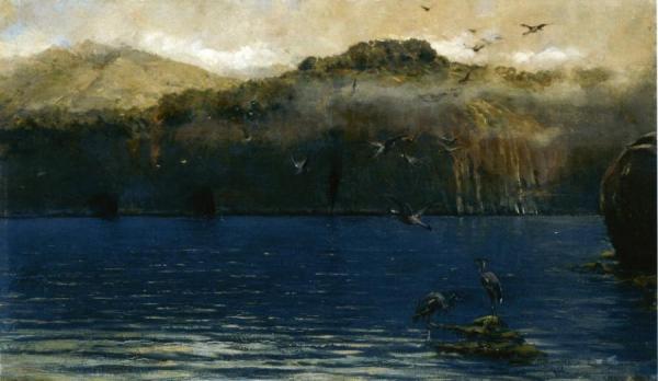 Alceste Campriani Herons Along The Amalfi Coast