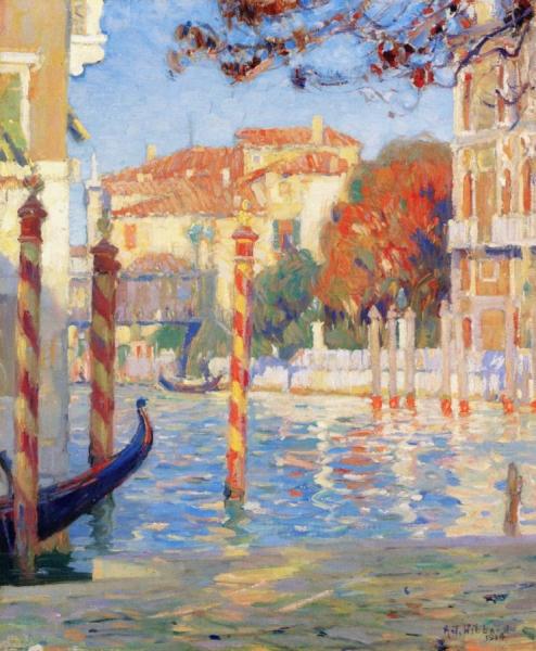Grand Canal, Venice by Aldro Thompson Hibbard Oil Painting Reproductions