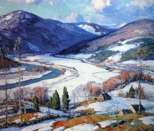West River Valley At West Townshend by Aldro Thompson Hibbard Oil Painting Reproductions