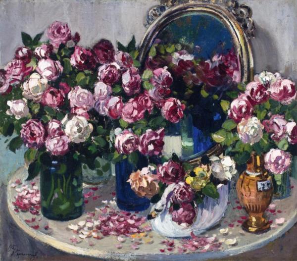 Still Life With Roses by Aleksandr Gerasimov