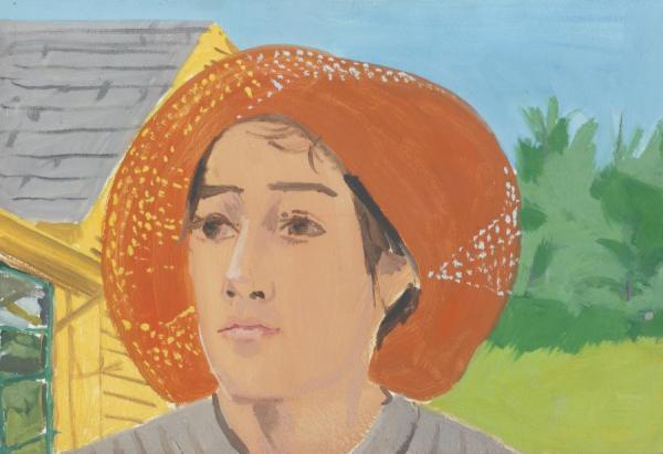 Orange Hat I by Alex Katz Oil Painting Reproductions