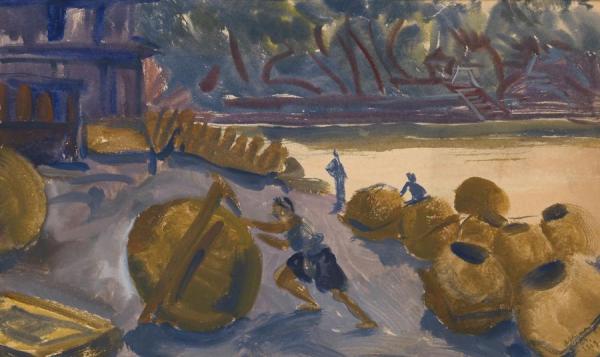 Fishing Village by Alexander Evgenievich Yakovlev