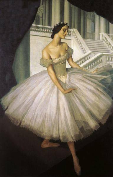 Portrait Of Ballerina Anna Pavolva by Alexander Evgenievich Yakovlev
