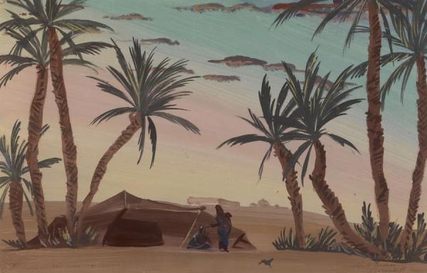 View Of Colomb-behar, Algeria by Alexander Evgenievich Yakovlev