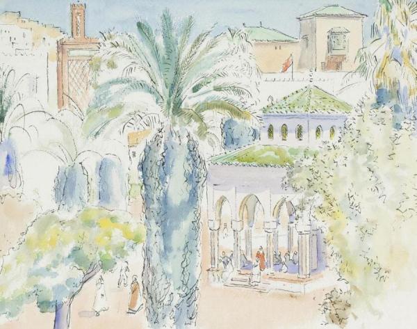 A Moroccan Garden by Alexander Graham Munro Oil Painting Reproductions