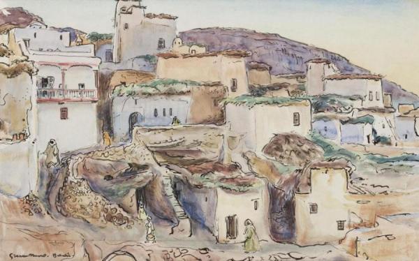 A Moroccan Village by Alexander Graham Munro Oil Painting Reproductions
