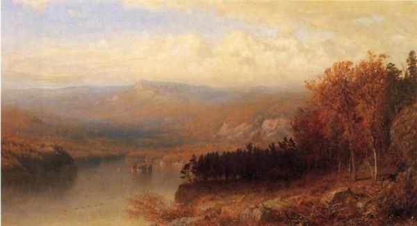 Adirondack Scene In Autumn by Alexander Helwig Wyant