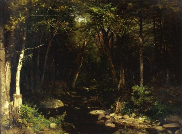 Woodland Stream by Alexander Helwig Wyant