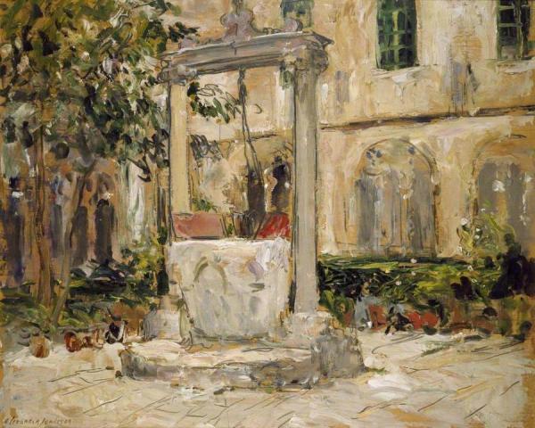 Cloister Of The Dominican Monastery, Dubrovnik by Alexander Jamieson Oil Painting Reproductions