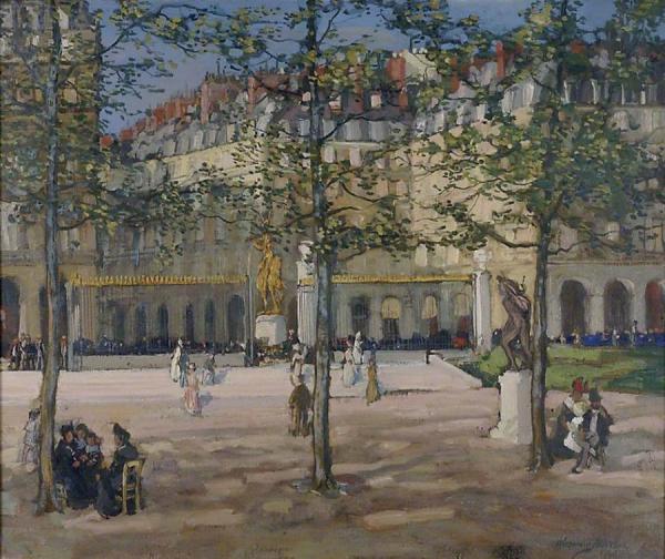 Place Des Pyramides, Paris by Alexander Jamieson Oil Painting Reproductions