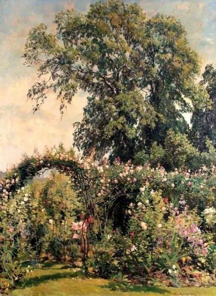 The Artist's Garden by Alexander Jamieson Oil Painting Reproductions