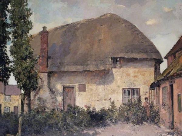 The Old Thatched Cottage by Alexander Jamieson