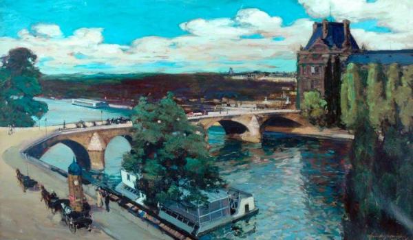 The Seine, Paris by Alexander Jamieson Oil Painting Reproductions