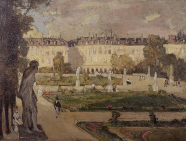The Tuileries Gardens And The Rue De Rivoli by Alexander Jamieson