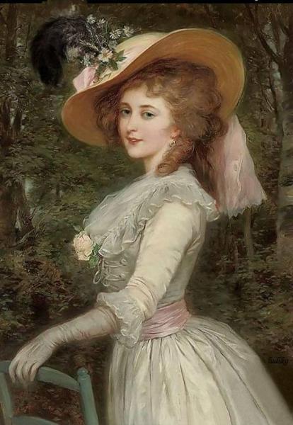 Portrait Of An Elegant Lady by Alexander Mark Rossi