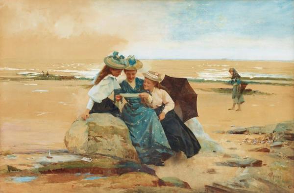 The Love Letter by Alexander Mark Rossi Oil Painting Reproductions