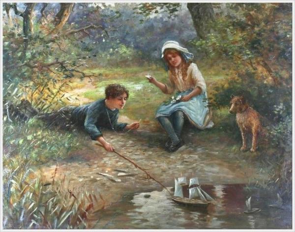 The Wind In Their Sails by Alexander Mark Rossi Oil Painting Reproductions