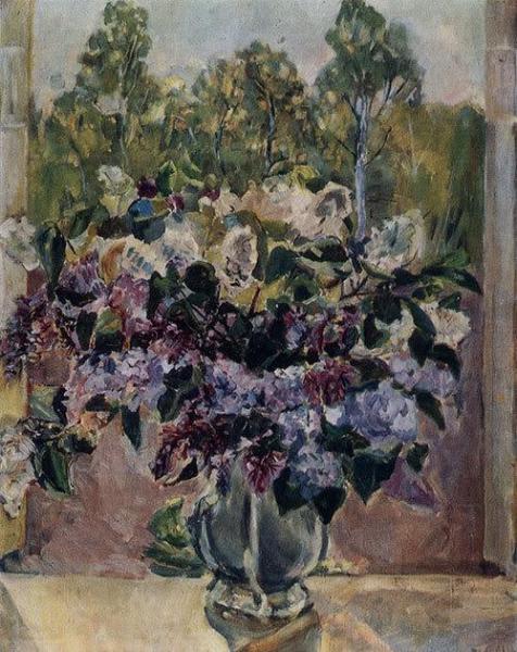 Lilacs by Alexander Osmerkin Oil Painting Reproductions