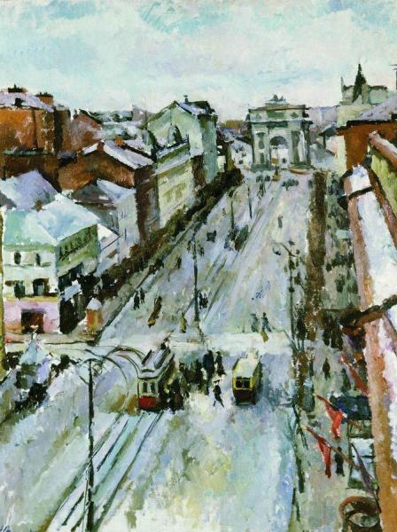 Moscow. Tverskaya Street by Alexander Osmerkin