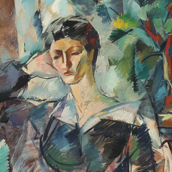 Portrait Of A Young Woman by Alexander Osmerkin