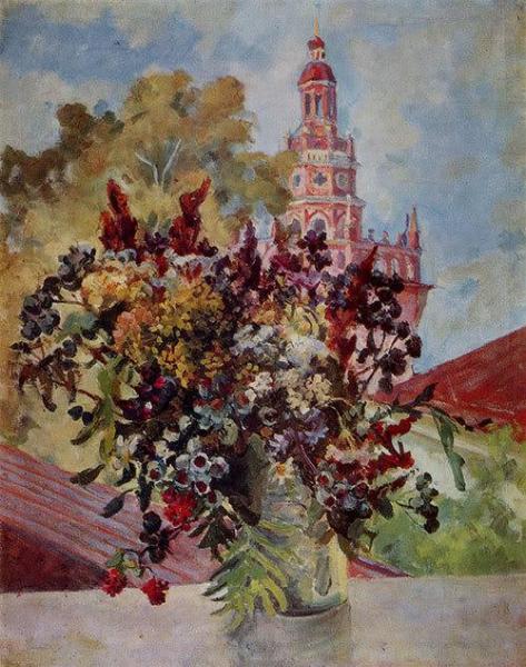 Still Life With Utochya Tower by Alexander Osmerkin