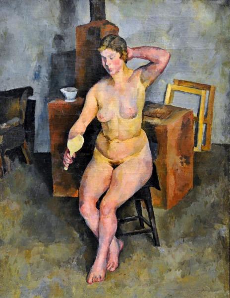 The Nude With Mirror by Alexander Osmerkin