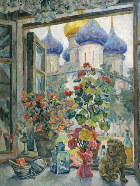 View Of The Holy Trinity Monastery by Alexander Osmerkin